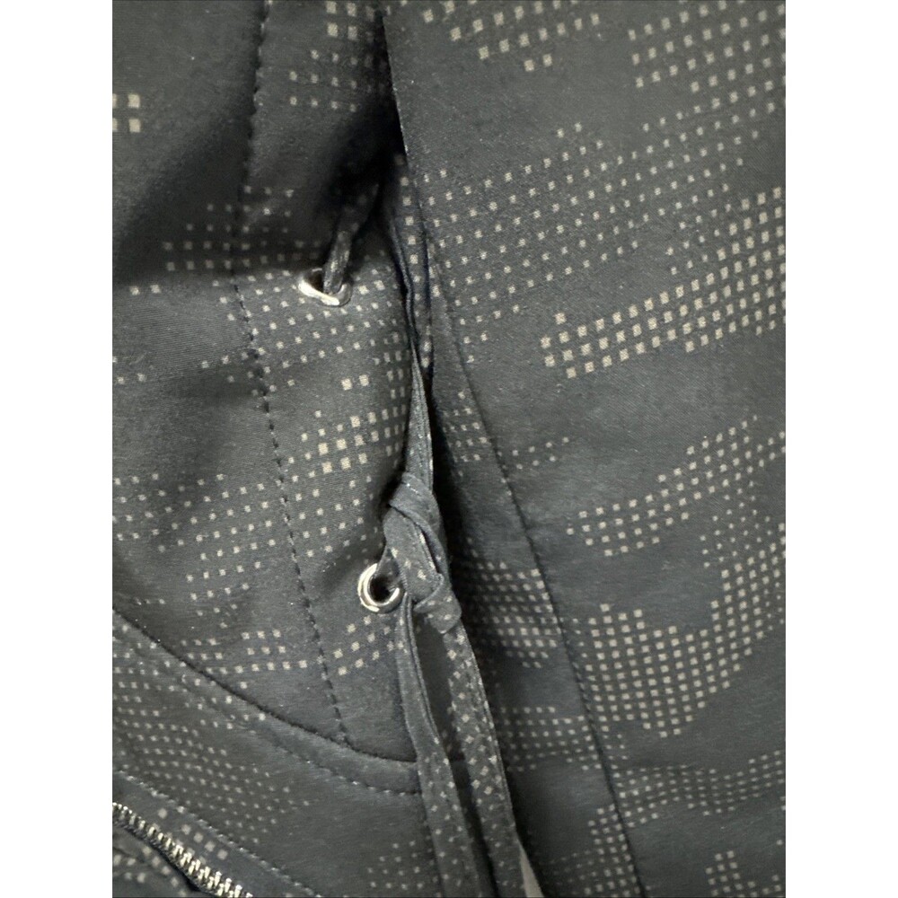 GUESS Women’s Hooded Coat Zip Front Black Pattern Size XL - Picture 5 of 13